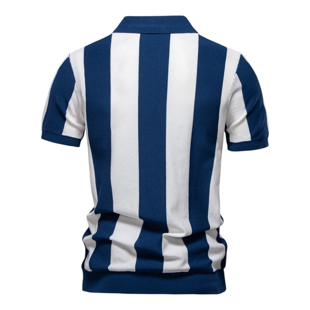 The Monaco Nautical Zip Polo