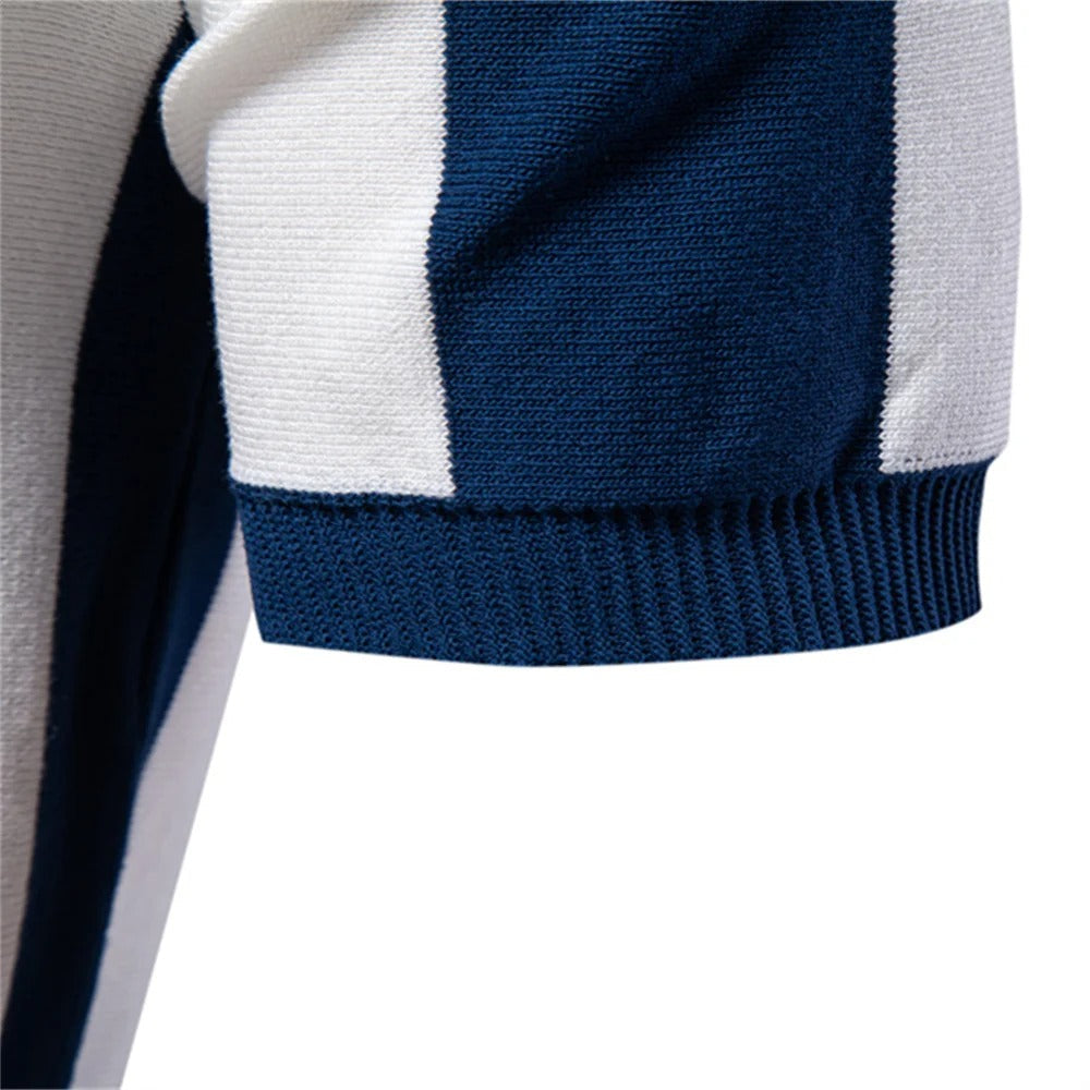 The Monaco Nautical Zip Polo