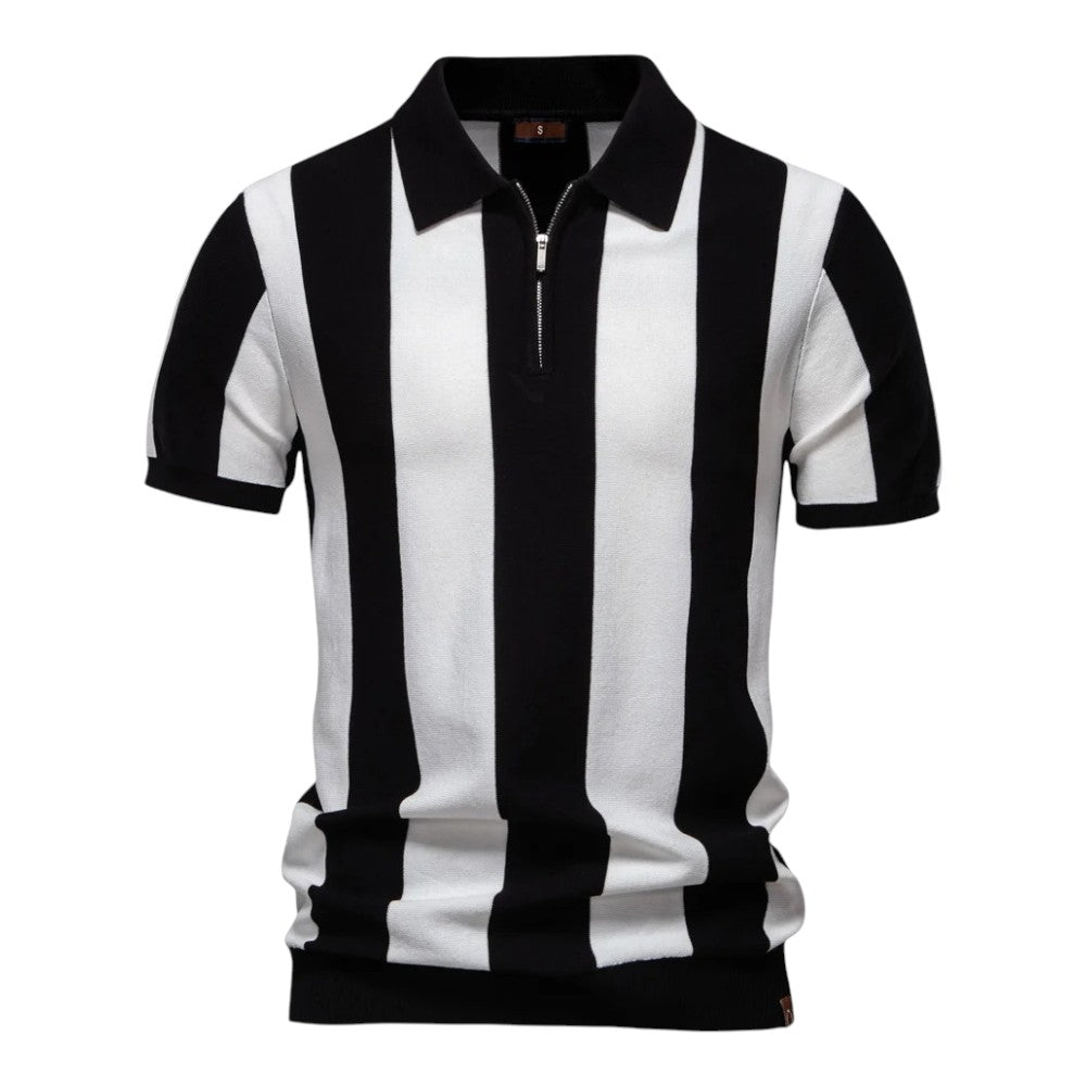 The Monaco Nautical Zip Polo