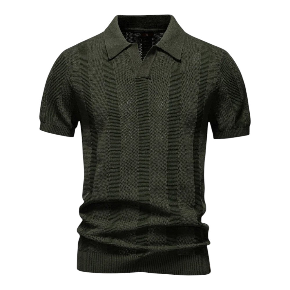 The Milano Shadow-Knit Polo