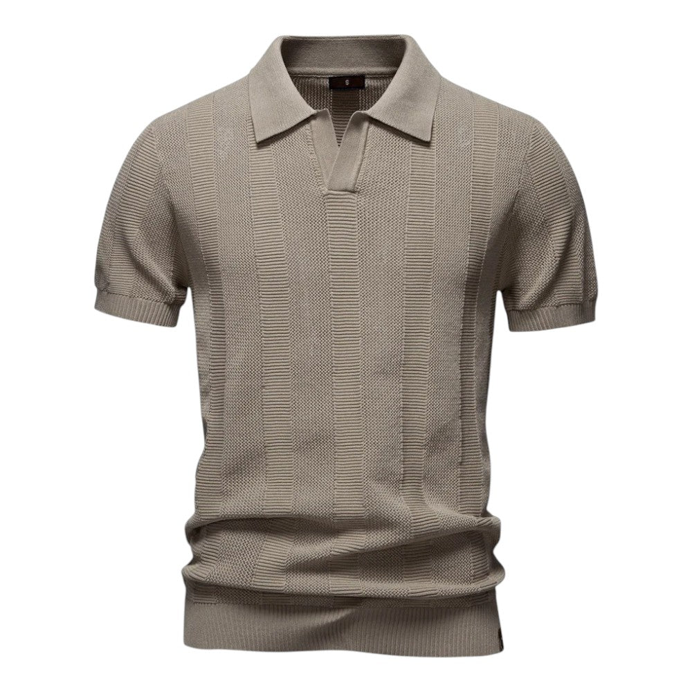 The Milano Shadow-Knit Polo