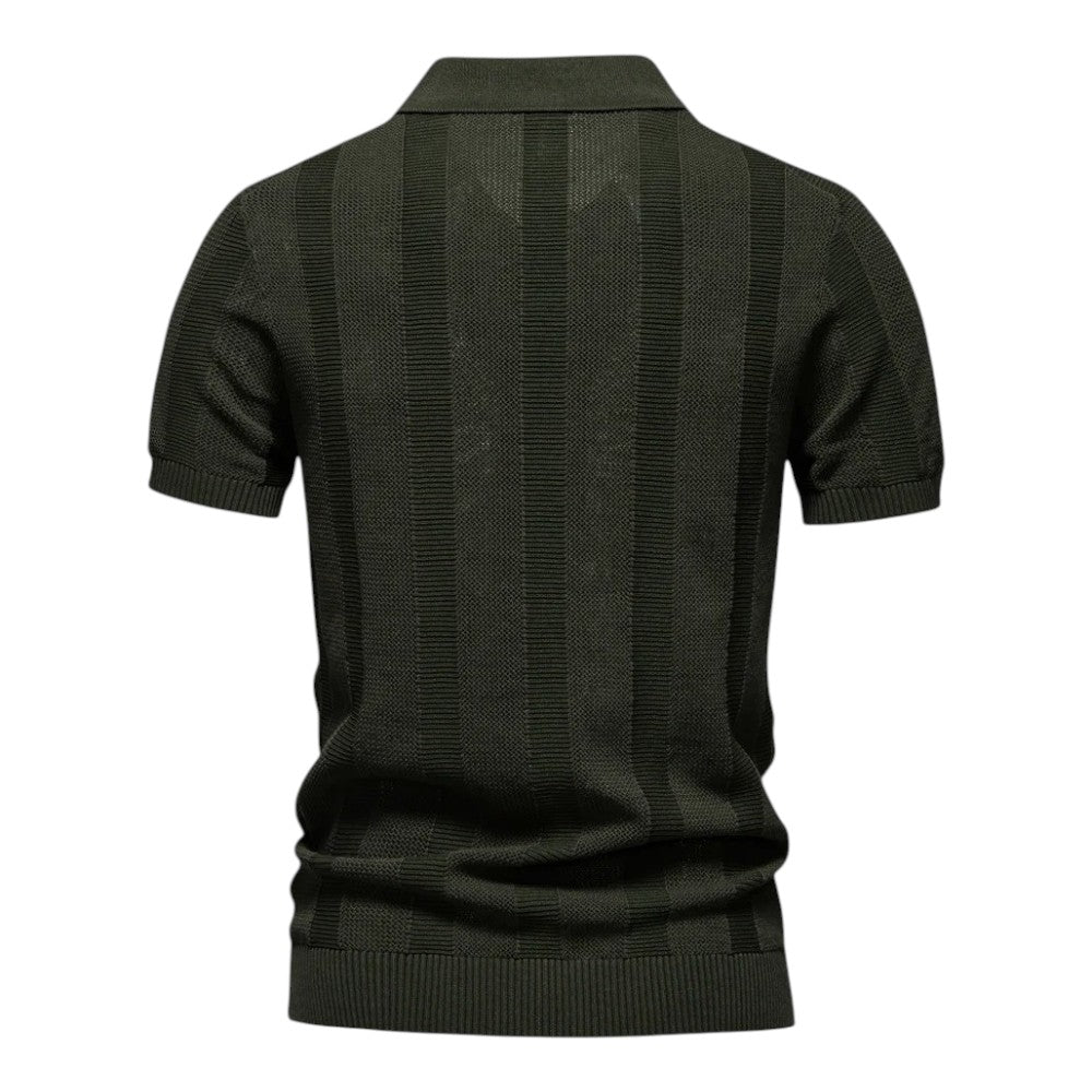 The Milano Shadow-Knit Polo