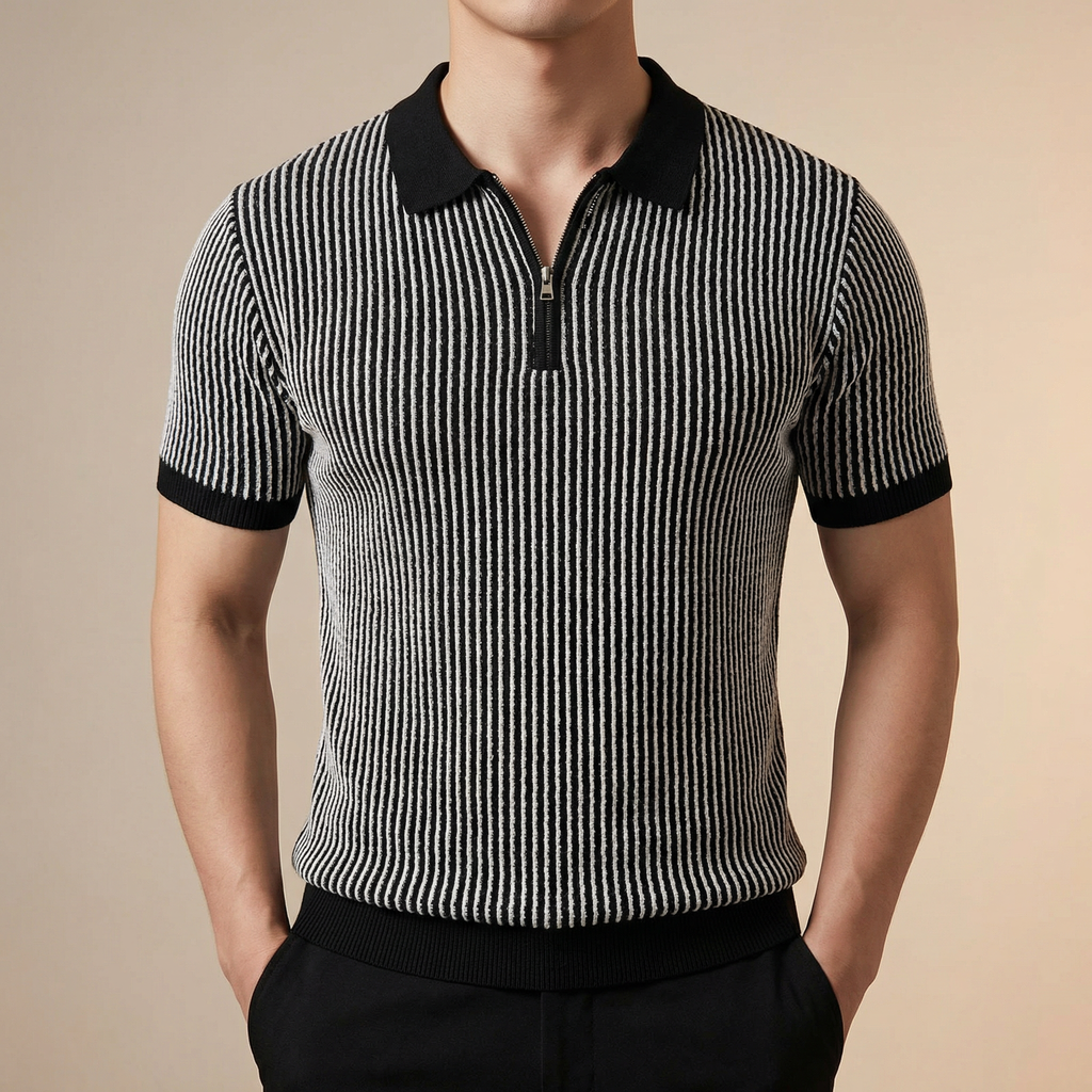 Marbella Zip Knit Polo - CristianLavian