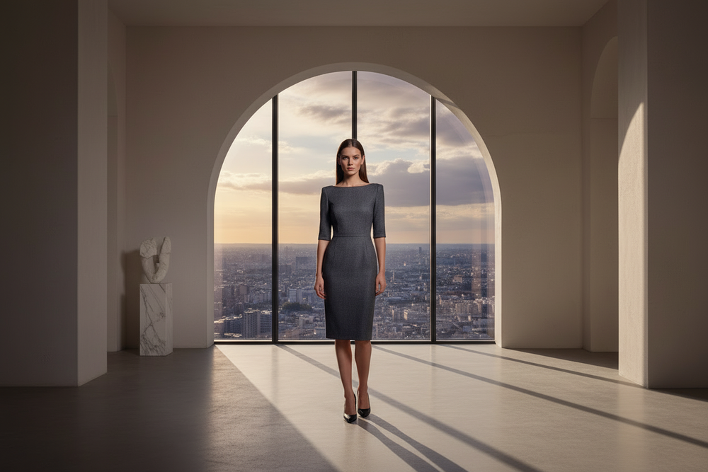 Women's luxury dress fashion image