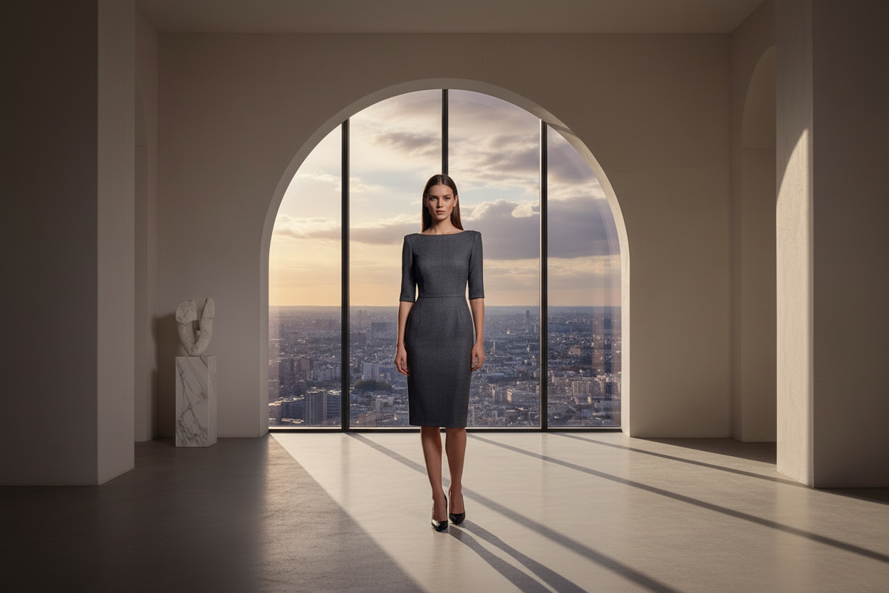 Women's luxury dress fashion image