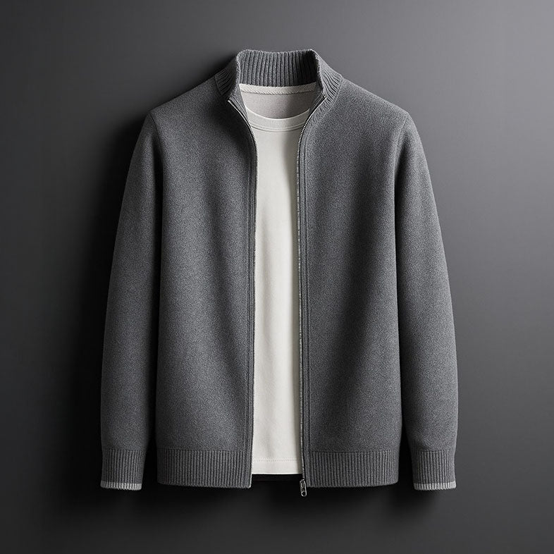 Men’s Classic Zip-Up Knit Cardigan - CristianLavian